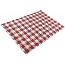 Greaseproof Paper Red Check 28gsm 1/4Cut 200x300mm Ream 200