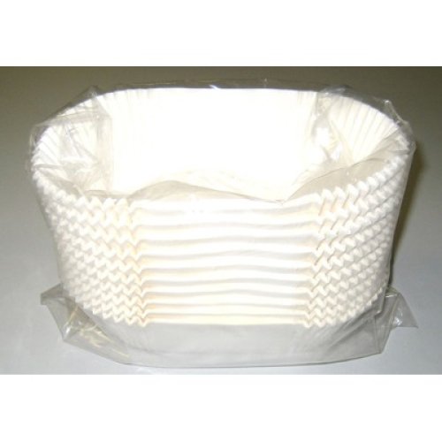 200x Cake Liners 16cm White Rectangle Paper Pan Liner Disposable 160mm x 75mm x 55mm #R13