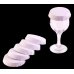 1.200x Glass Cup Covers Lids 10cm Paper White Drinks Coffee 70mm (base) x 15mm (high) x 100mm (circumference) thumbnail 1