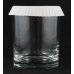 1.200x Glass Cup Covers Lids 10cm Paper White Drinks Coffee 70mm (base) x 15mm (high) x 100mm (circumference) thumbnail 3