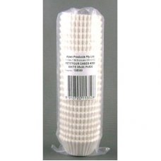 500x Patty Pans Cupcake Muffin Petit Four Cases Liners White 35mm x 24mm #380