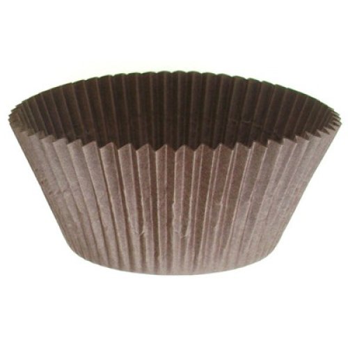 500x Patty Pans Cupcake Muffin Petit Four Cases Liners Brown 45mm x 30mm #408