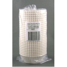 500x Patty Pans Cupcake Muffin Petit Four Cases Liners White 50mm x 27mm #530