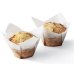 250x Tulip Muffin Liners - White, 6cm x 3cm Cupcake Cases, Baking Wraps thumbnail 2