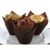 250x Tulip Muffin Cupcake Cases Liners Wraps Baking Party Brown 9/5cm x 6cm thumbnail 1