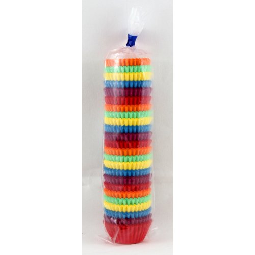 500x Patty Pans Cupcake Muffin Petit Four Cases Liners Multi Colour 30mm x 20mm #350