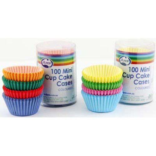 1,200x Patty Pans Cupcake Muffin Petit Four Cases Liners Multi Colour 30mm x 20mm