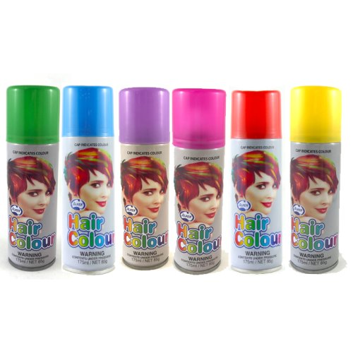 Assorted Standard Coloured Hair Spray 175ml 12 Cans