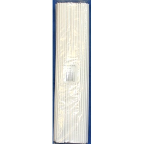 Balloon Sticks White 400 x 5mm Bag 100