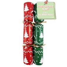 50x 10 inch Paper Christmas Bon Bons in Red and Green