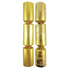 50x 10 inch Foil Christmas Bon Bons in Gold