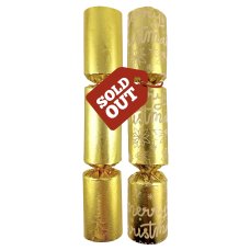 50x 10 inch Foil Christmas Bon Bons in Gold