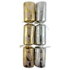 50x 10 inch Foil Board Christmas Bon Bons in Gold and Silver