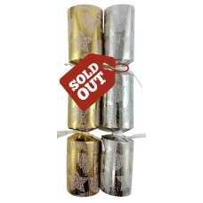 50x 10 inch Foil Board Christmas Bon Bons in Gold and Silver