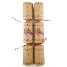 BonBons 12in Kraft Board RED ROBBIN w/Raffia Box 50