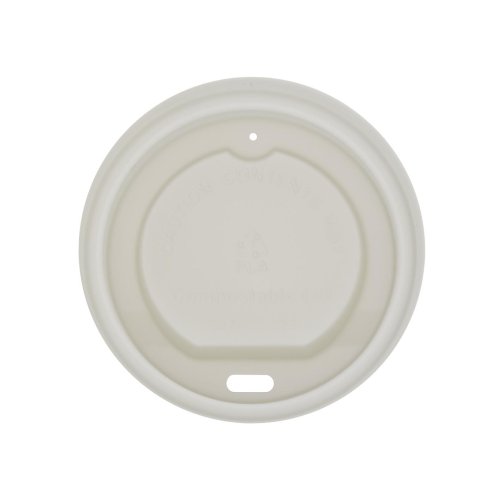 1,000x Tree Free Coffee Cup lids Compostable to fit 8oz (80mm) Cups