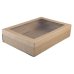 100x Catering Tray Lids Medium Carboard Brown Kraft Recyclable 35.9cm x 25.2cm x 3cm thumbnail 1