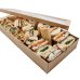 100x Catering Tray Lids Medium Carboard Brown Kraft Recyclable 35.9cm x 25.2cm x 3cm thumbnail 4
