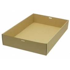 100x Catering Tray Bases X Large Carboard Brown Kraft Recyclable 45cm x 31cm x 8cm
