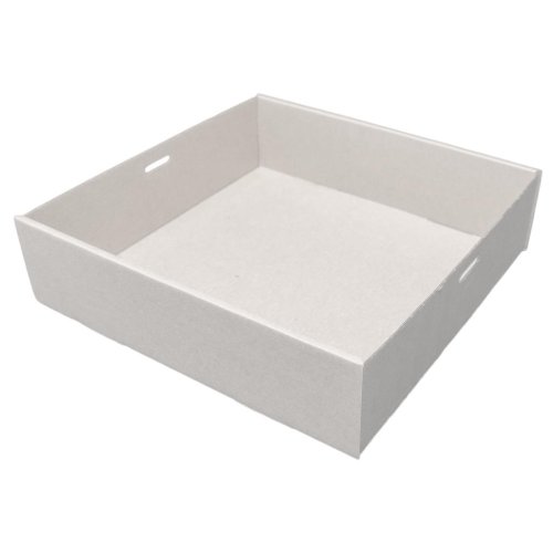 100x Catering Tray Base WHITE SMALL 225 x 225 x 80mm