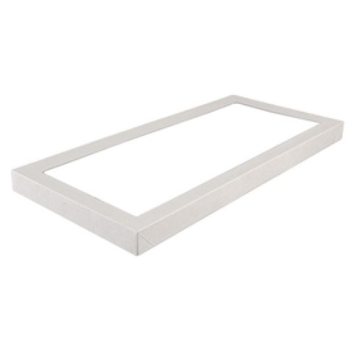 100x Catering Tray Lid White Large 55.8cm x 25.2cm x 8cm