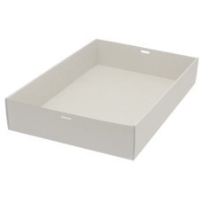 100x Catering Tray Base Extra Large White 45cm x 31cm x 8cm