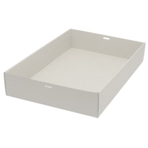 100x Catering Tray Base Extra Large White 45cm x 31cm x 8cm