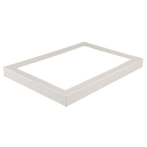 100x Catering Tray Lids X Large White 45cm x 31cm x 3cm