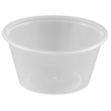 2,500x Sauce Containers Portion Pots 60ml Plastic Clear (2oz)