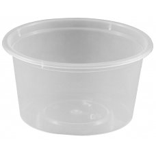 1,000x Sauce Containers Portion Pots 90ml Plastic Clear
