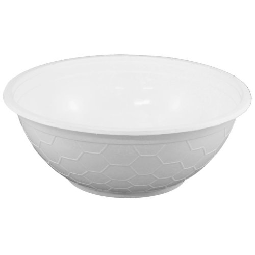 400x Bowl Soup / Laksa Plastic Reusable White 950ml 32oz
