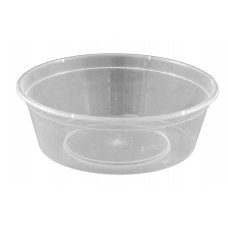 1,000x Sauce Containers Portion Pots 225ml Plastic Clear