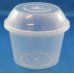 500x Plastic Lids for Sauce Containers and Portion Pots - Dome Lids - Clear Plastic - fits 225ml, 280ml, 440ml, 540ml, 700ml Containers thumbnail 4