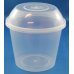 500x Plastic Lids for Sauce Containers and Portion Pots - Dome Lids - Clear Plastic - fits 225ml, 280ml, 440ml, 540ml, 700ml Containers thumbnail 5