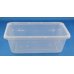 500x Takeaway Plastic Food Storage Containers Disposable Rectangle 750ml Plastic Clear thumbnail 1
