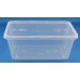 500x Takeaway Plastic Food Storage Containers Disposable Rectangle 1000ml Plastic Clear thumbnail 1