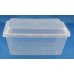 500x Takeaway Plastic Food Storage Containers Disposable Rectangle 1000ml Plastic Clear thumbnail 2