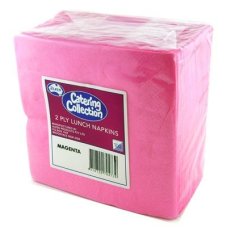 2,000x Napkins Magenta Pink Lunch Dinner Picnic Snacks 2ply 30cm x 30cm