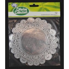 144x Silver 6.5in (166mm) Round Doyley
