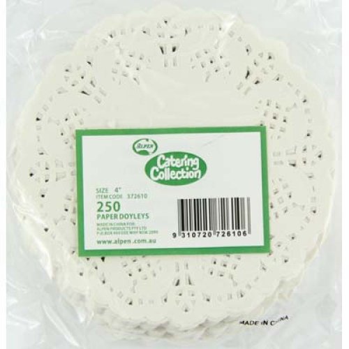 2,000x Doily Round 10.2cm White Laced Doyley Placemat (4inch)