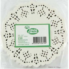 2,000x Doily Round 11.4cm White Laced Doyley Placemat (4.5inch)