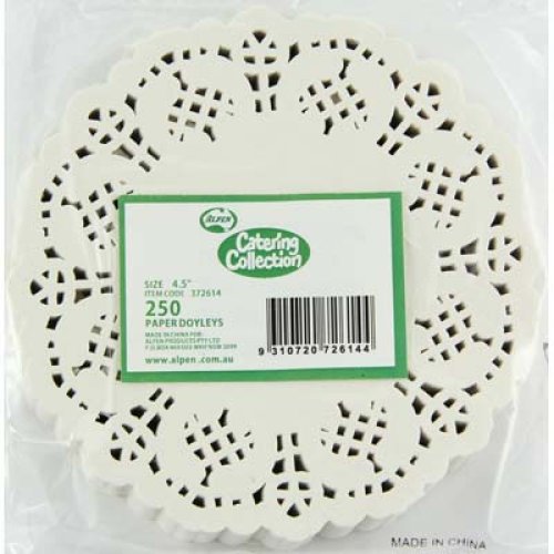 2,000x Doily Round 11.4cm White Laced Doyley Placemat (4.5inch)