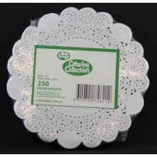 2,000x Doily Round 15.2cm White Laced Doyley Placemat (6inch)