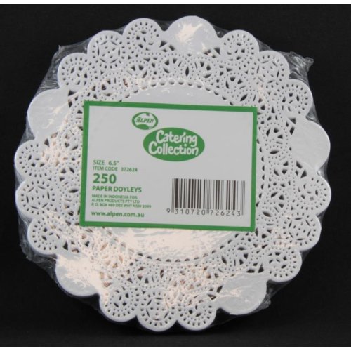 2,000x Doily Round 16.2cm White Laced Doyley Placemat (6.5inch)