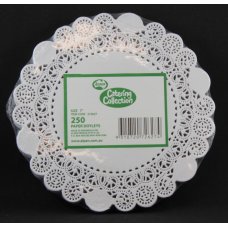 2,000x Doily Round 17.8cm White Laced Doyley Placemat (7inch)