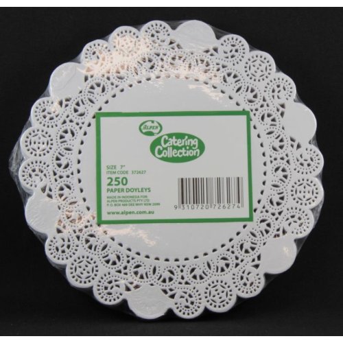 2,000x Doily Round 17.8cm White Laced Doyley Placemat (7inch)