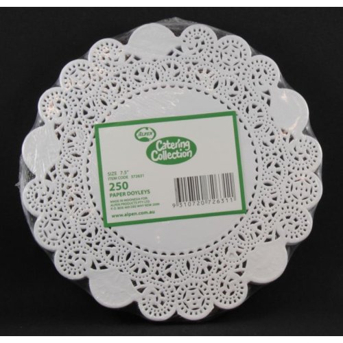 2,000x Doily Round 19cm White Laced Doyley Placemat (7.5inch)