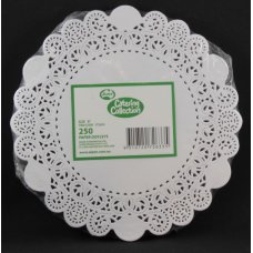 2,000x Doily Round 20.3cm White Laced Doyley Placemat (8inch)