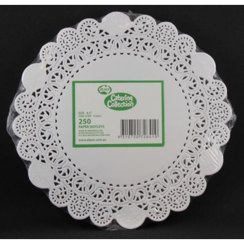 2,000x Doily Round 21.6cm White Laced Doyley Placemat (8.5inch)