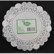 2,000x Doily Round 22.8cm White Laced Doyley Placemat (9inch)